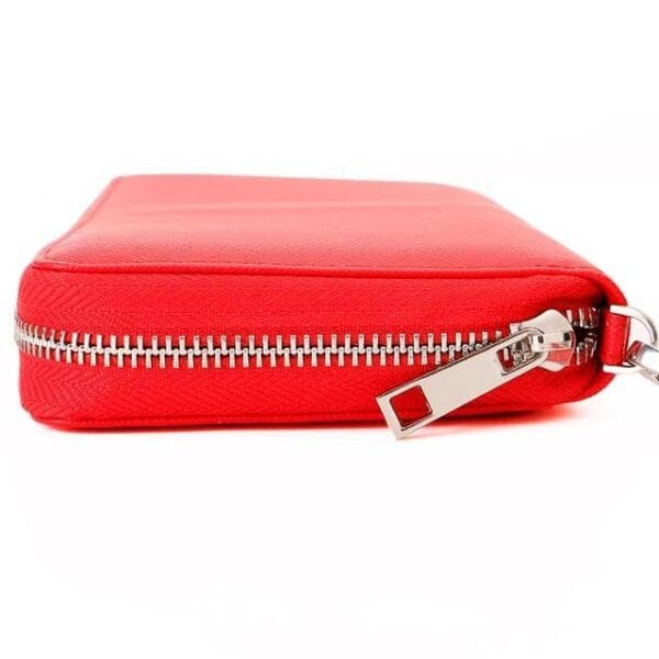 Stylish Women's Red PU Leather Clutch - Image 4