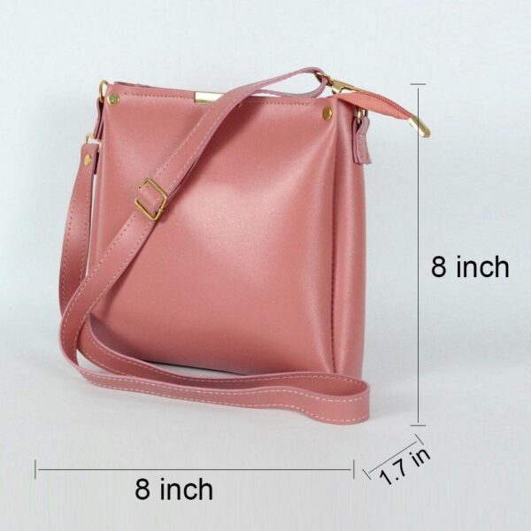 Trendy Plain Hand Bag for Girls - Image 2
