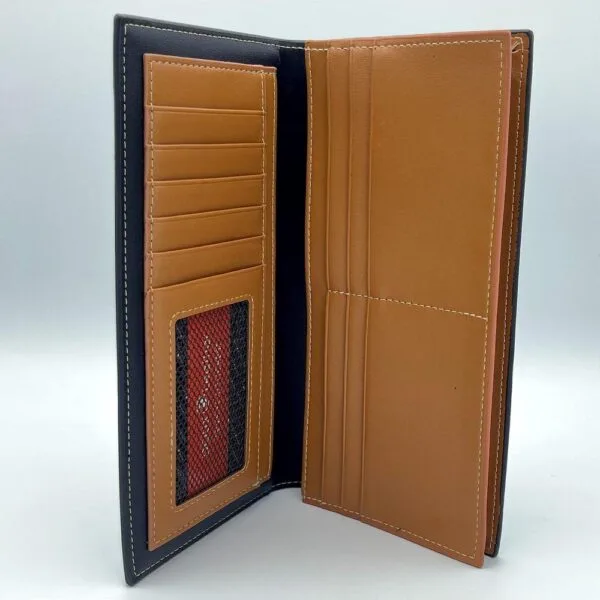 Men’s Leather Textured Bi-Fold Long Wallet | Bago Lahore